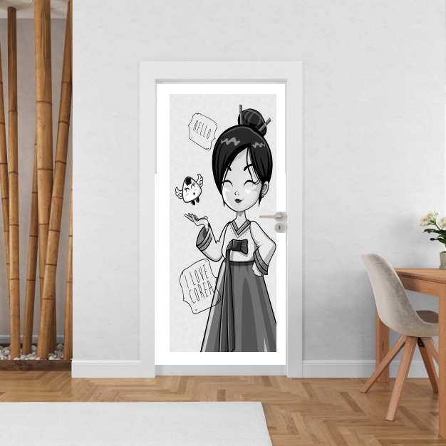 Poster de porte Korean girl