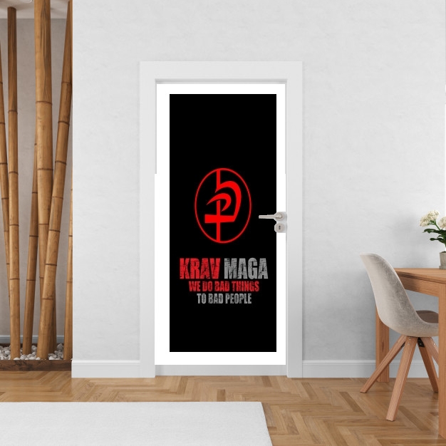 Poster de porte Krav Maga Bad Things to bad people