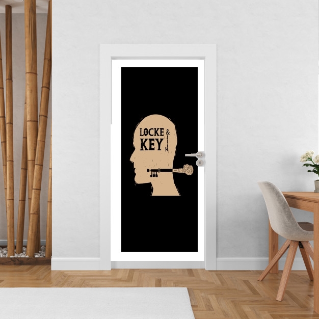 Poster de porte Locke Key Head Art