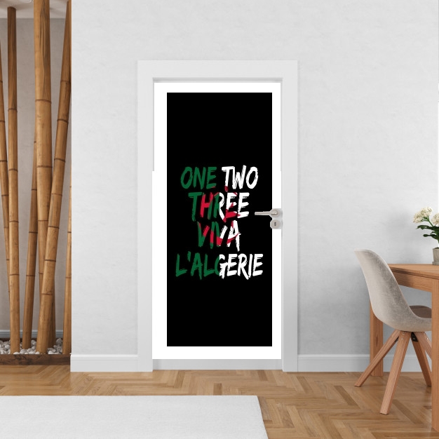 Poster de porte One Two Three Viva lalgerie Slogan Hooligans