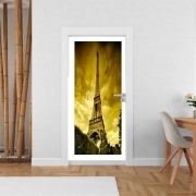 Poster de porte Paris avec Tour Eiffel