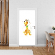 Poster de porte Pluto watercolor art