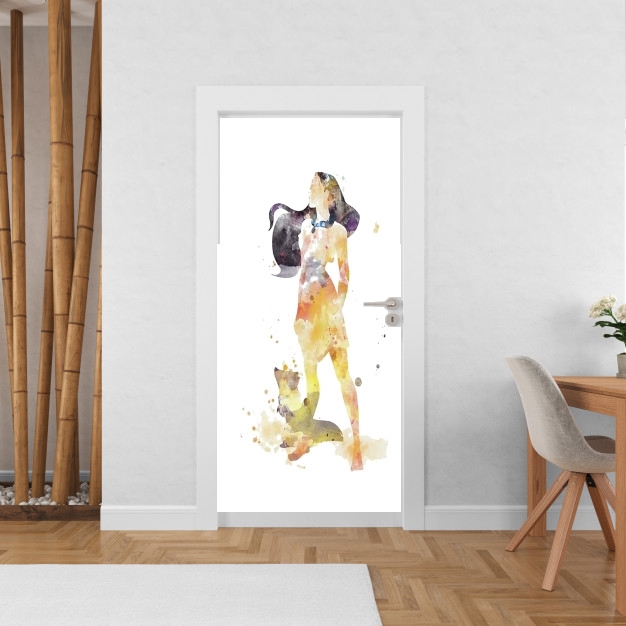 Poster de porte Pocahontas Watercolor Art