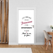 Poster de porte Princesse et orthophoniste