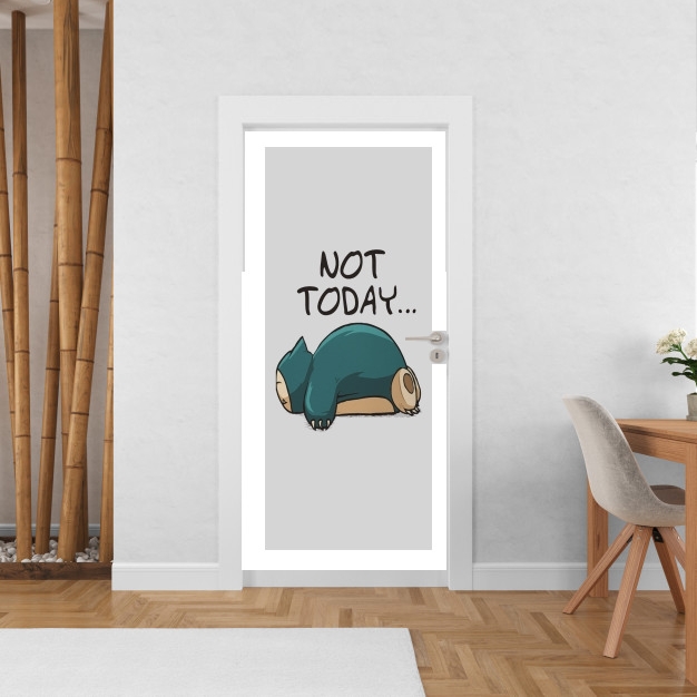 Poster de porte Ronflex Not Today pokemon