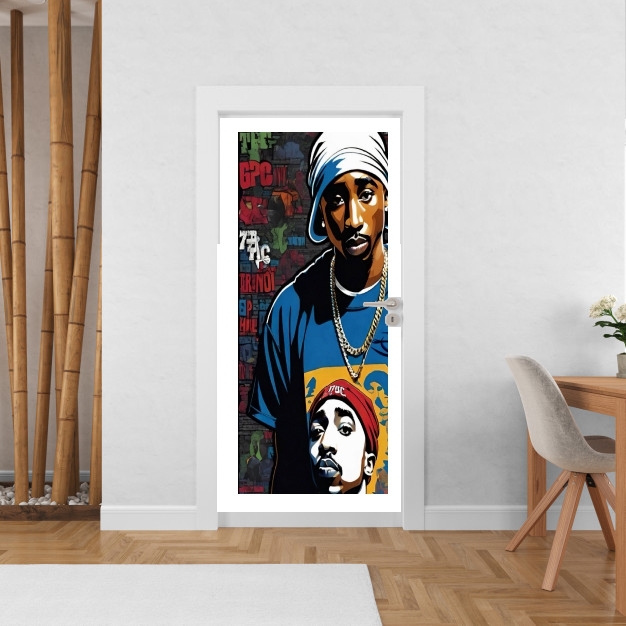 Poster de porte Shakur Gangsta V1