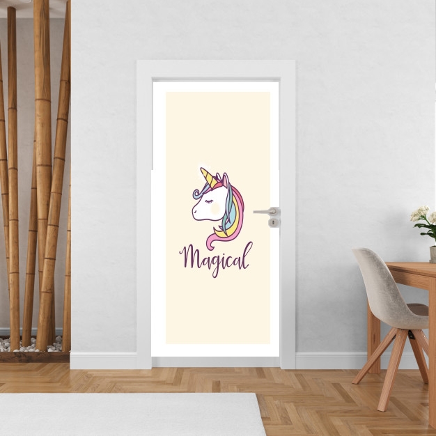 Poster de porte Licorne magique