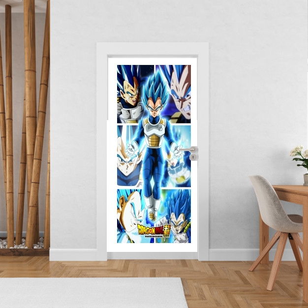 Poster de porte Vegeta SSJ Blue