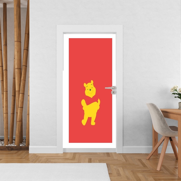 Poster de porte Winnie The pooh Abstract