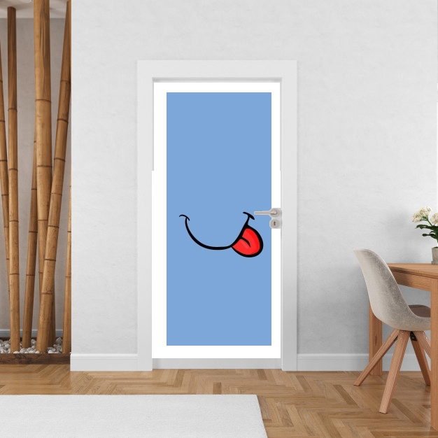 Poster de porte Bouche Miam langue