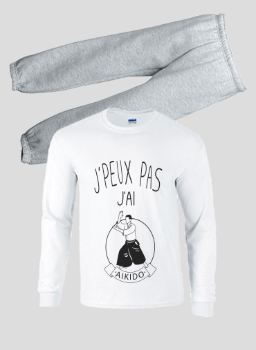 Pyjama enfant Je peux pas j'ai Aïkido