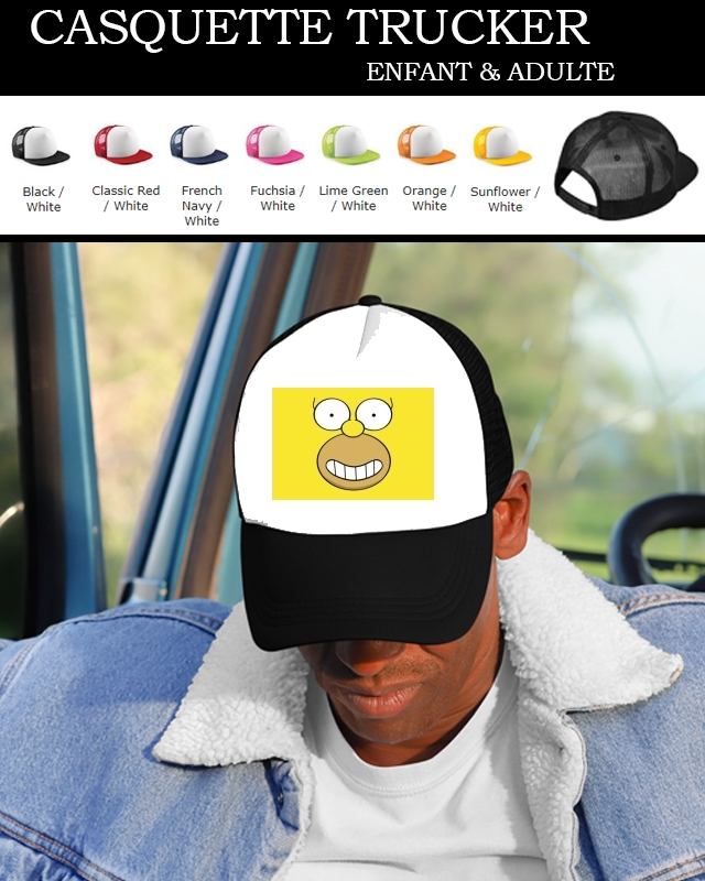 Casquette Snapback Originale Homer Face