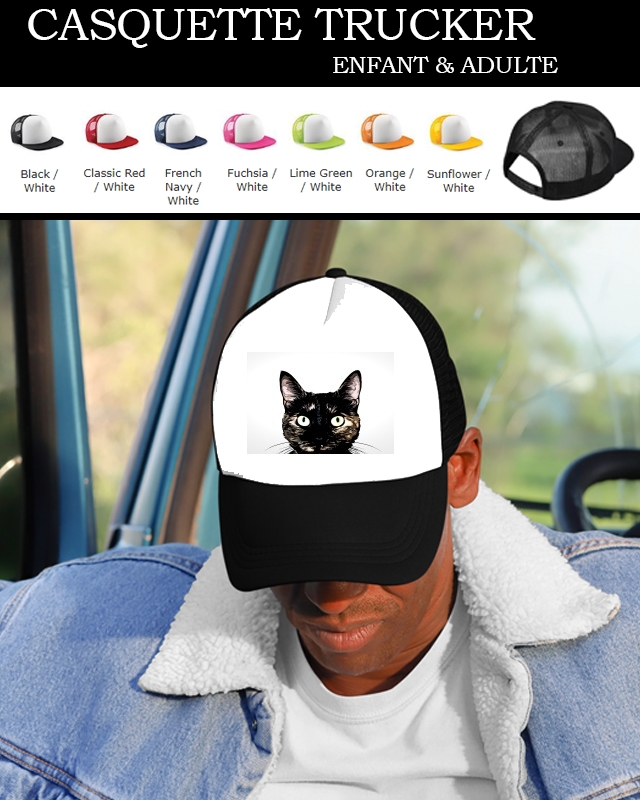 Casquette Snapback Originale Peeking Cat