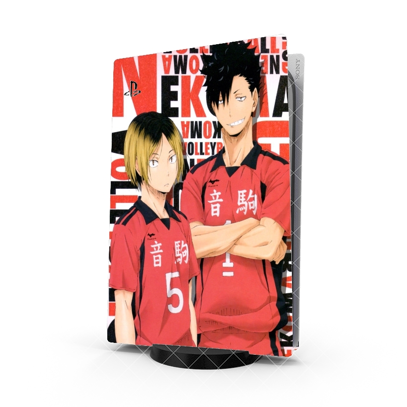 Autocollant Playstation 5 - Skin adhésif PS5 Haikyuu Nekoma