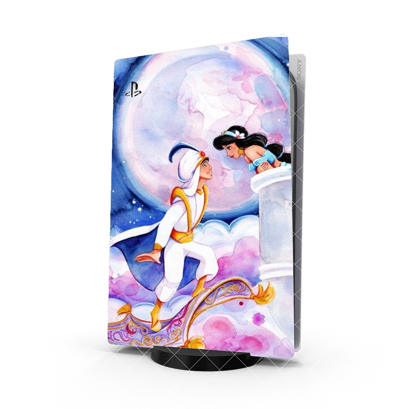 Autocollant Playstation 5 - Skin adhésif PS5 Aladdin Whole New World