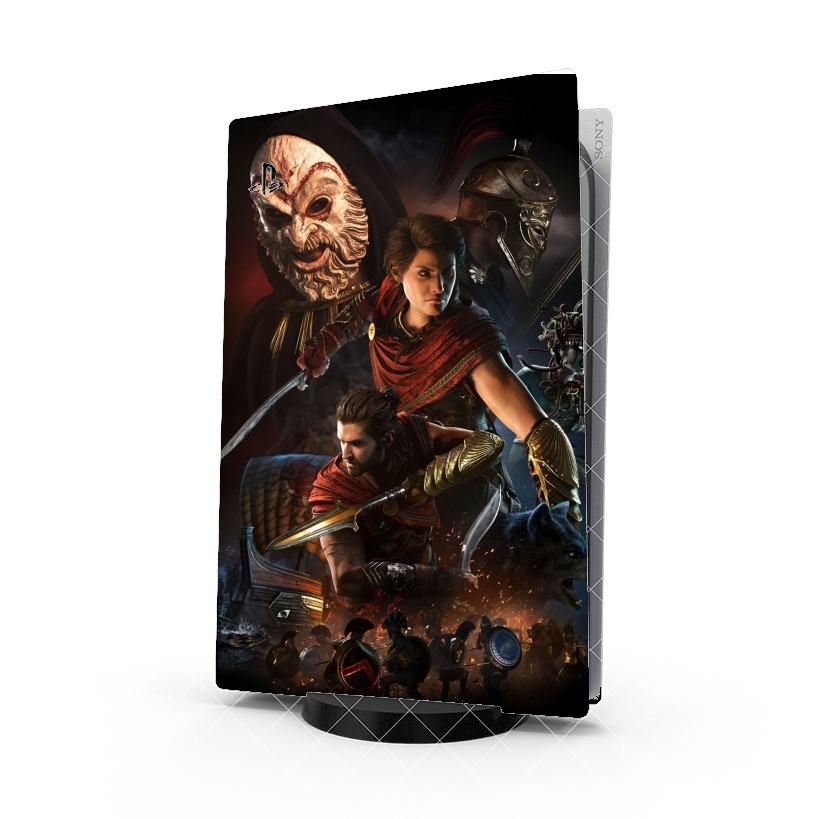 Autocollant Playstation 5 - Skin adhésif PS5 Alexios x Kassandra