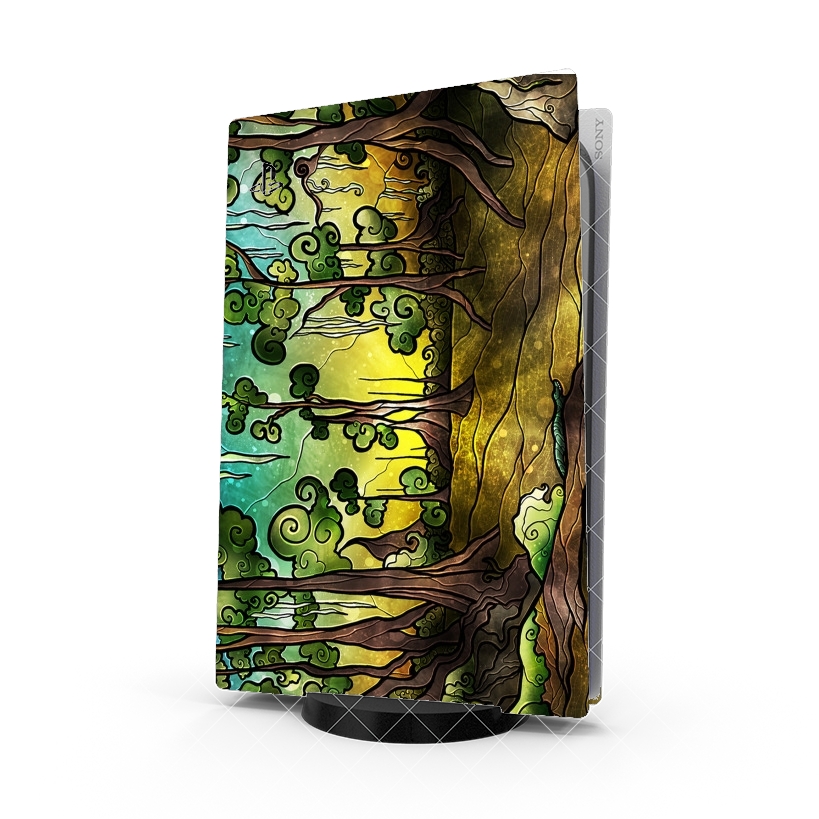 Autocollant Playstation 5 - Skin adhésif PS5 Alligator Swamp