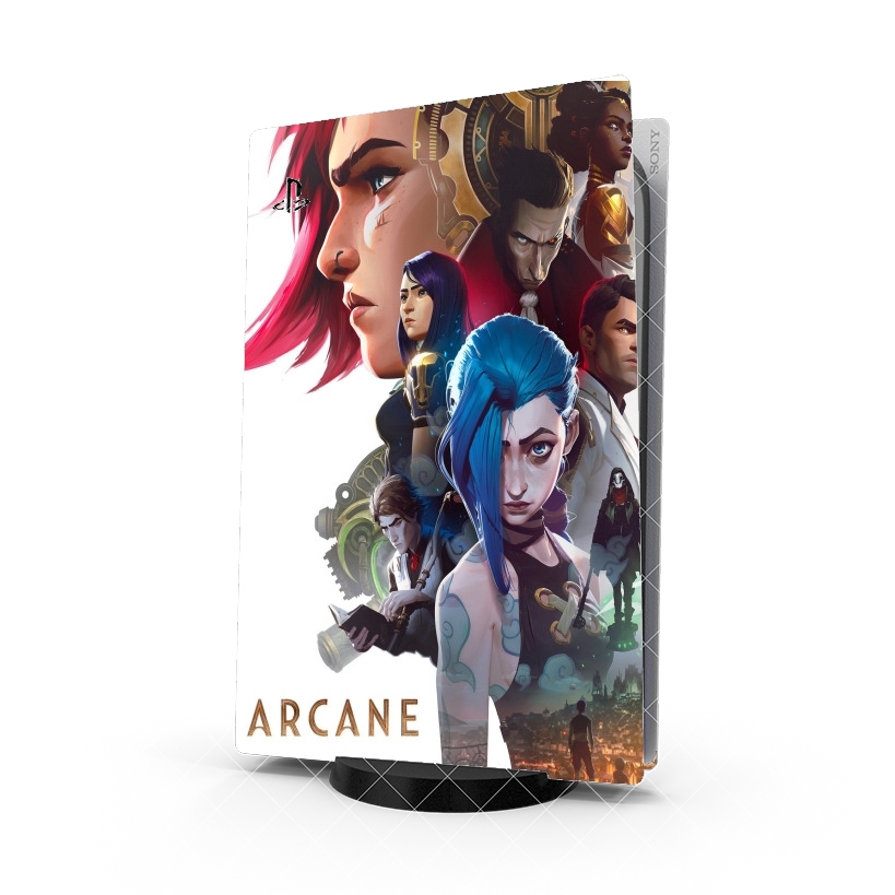 Autocollant Playstation 5 - Skin adhésif PS5 Arcane Sisters Life