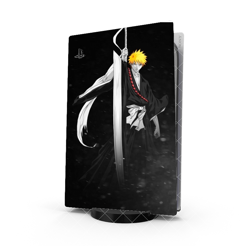 Autocollant Playstation 5 - Skin adhésif PS5 Bleach Ichigo