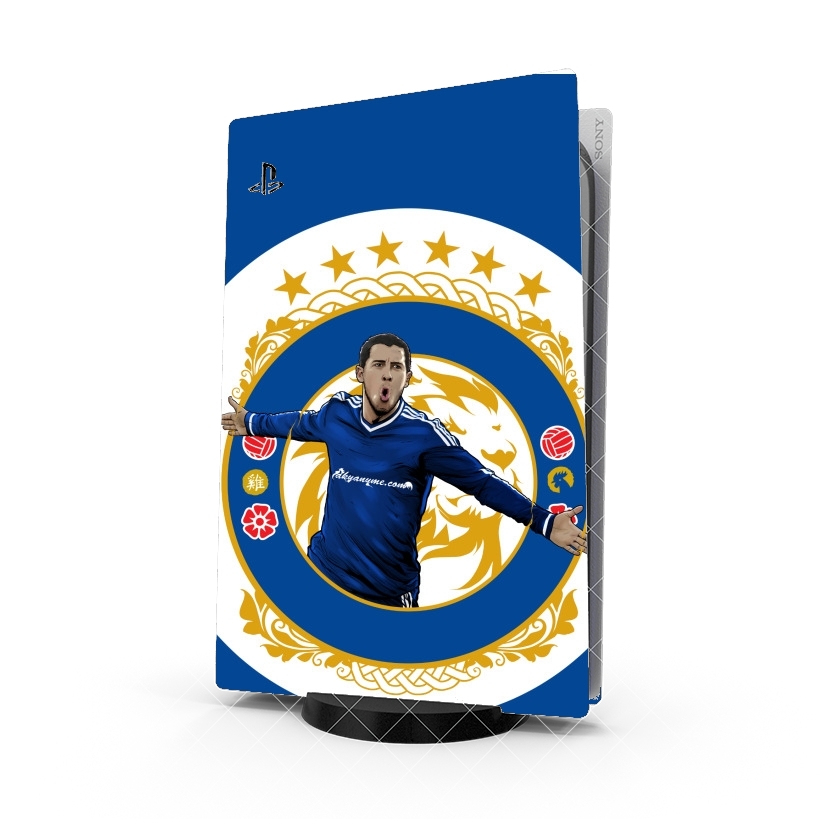 Autocollant Playstation 5 - Skin adhésif PS5 Blue Lion Hazard