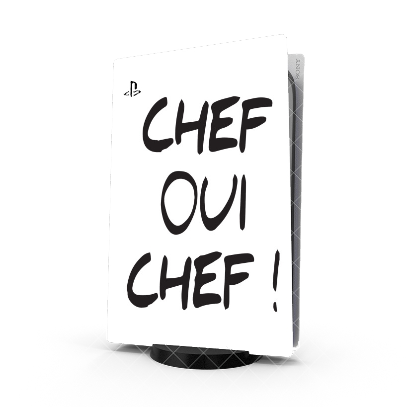 Autocollant Playstation 5 - Skin adhésif PS5 Chef Oui Chef humour