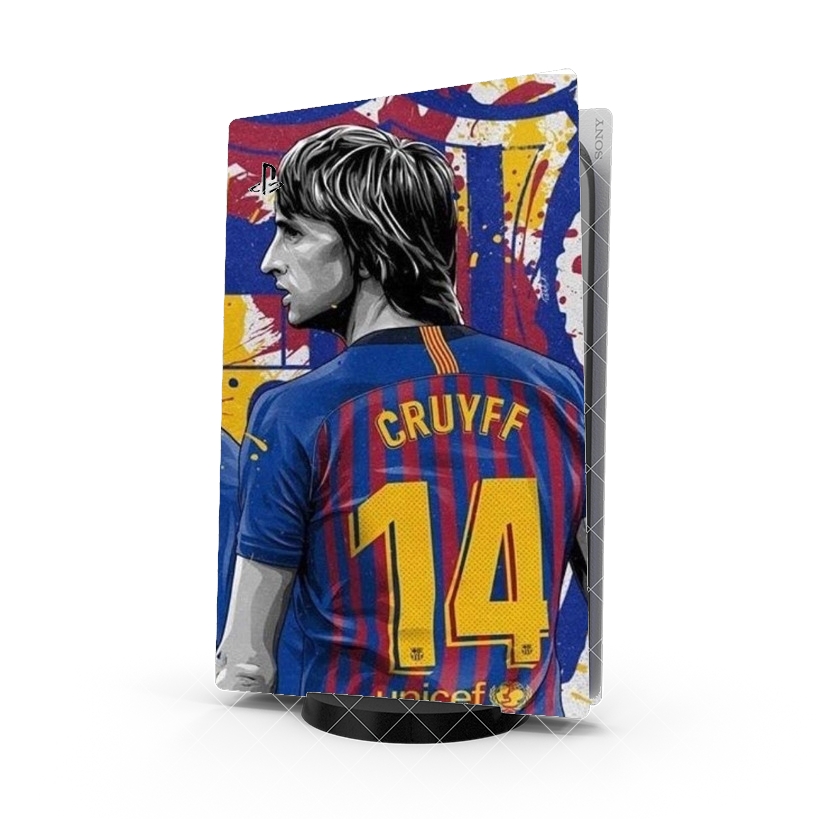 Autocollant Playstation 5 - Skin adhésif PS5 Cruyff 14