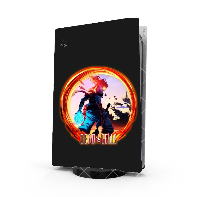 Autocollant Playstation 5 - Skin adhésif PS5 Dead Cells Art