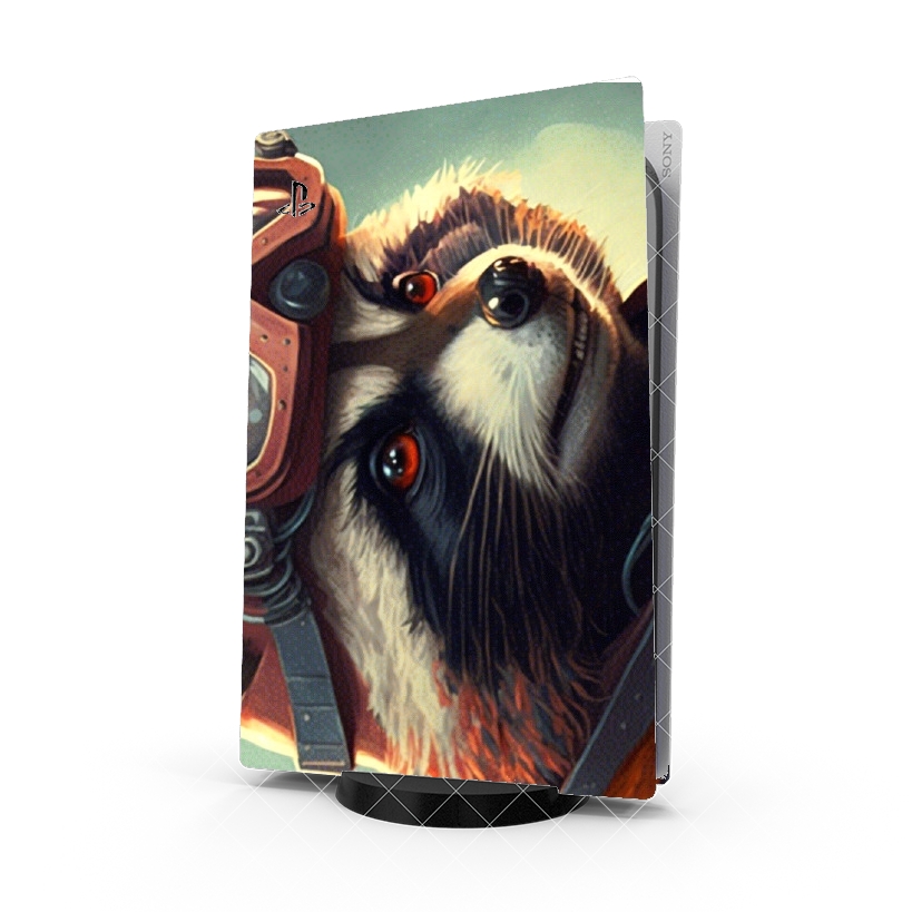 Autocollant Playstation 5 - Skin adhésif PS5 Eyes Rocket 