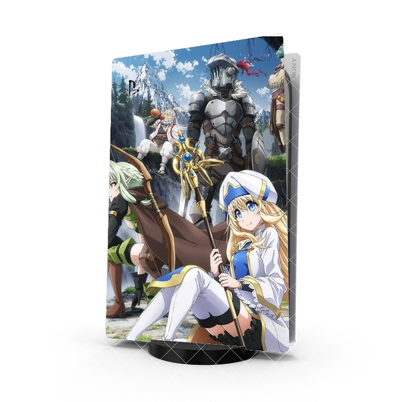 Autocollant Playstation 5 - Skin adhésif PS5 Goblin Slayer