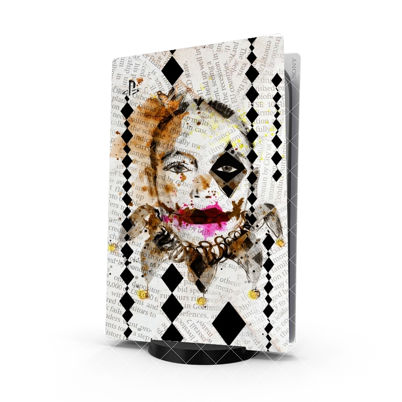 Autocollant Playstation 5 - Skin adhésif PS5 Harlequinn