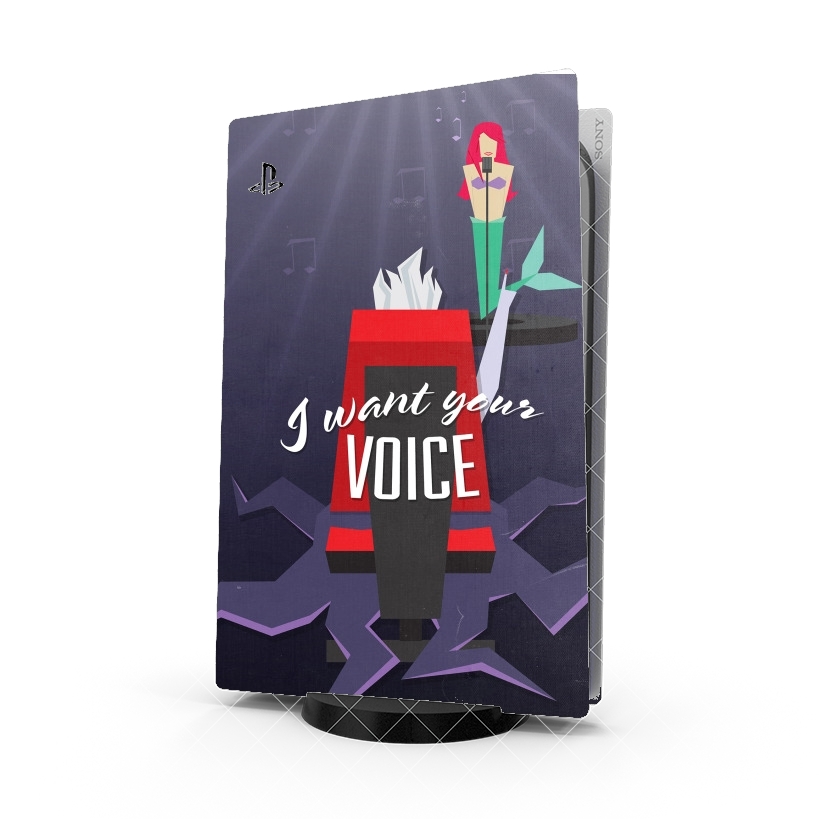 Autocollant Playstation 5 - Skin adhésif PS5 I Want Your Voice