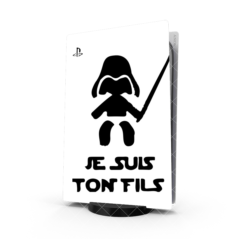 Autocollant Playstation 5 - Skin adhésif PS5 Je suis ton Fils