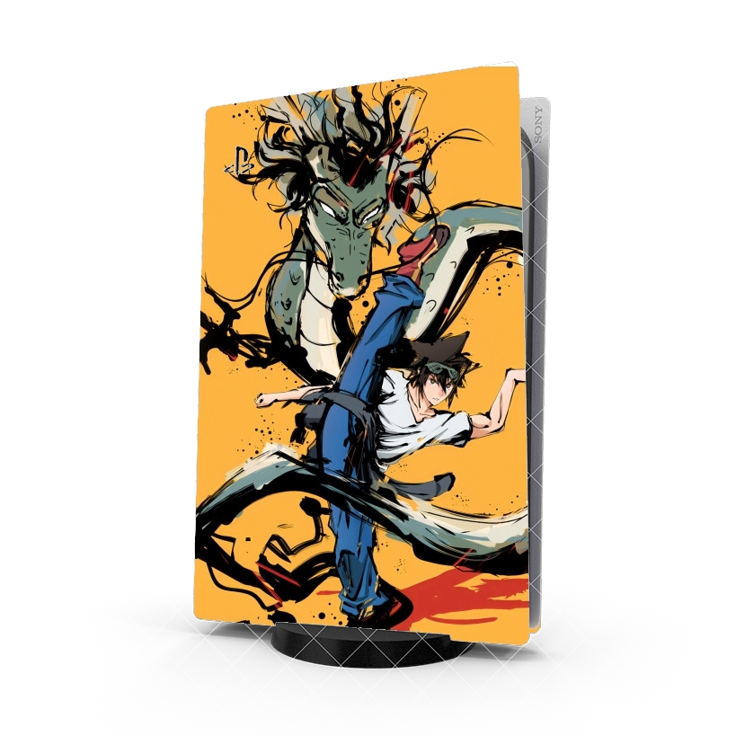 Autocollant Playstation 5 - Skin adhésif PS5 Jin Mori God of high