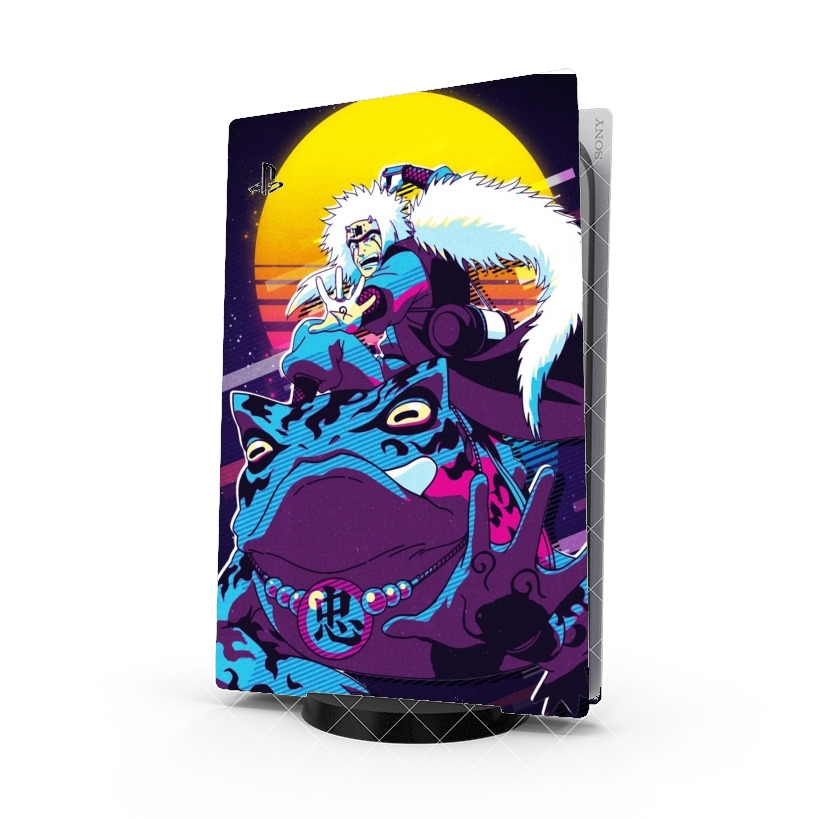 Autocollant Playstation 5 - Skin adhésif PS5 Jiraya x Gamabunta