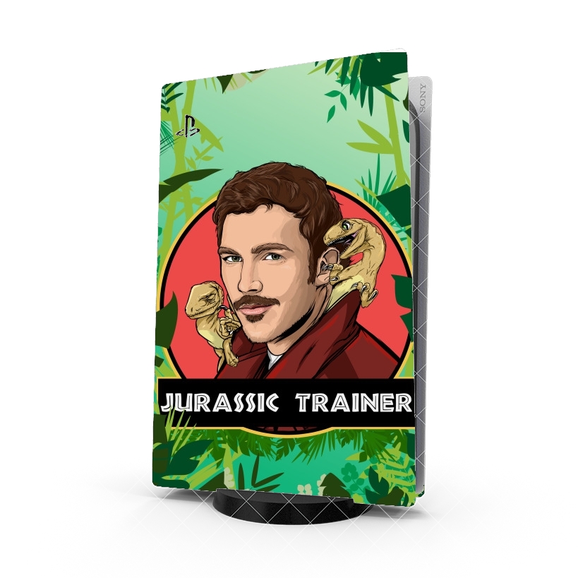 Autocollant Playstation 5 - Skin adhésif PS5 Jurassic Trainer