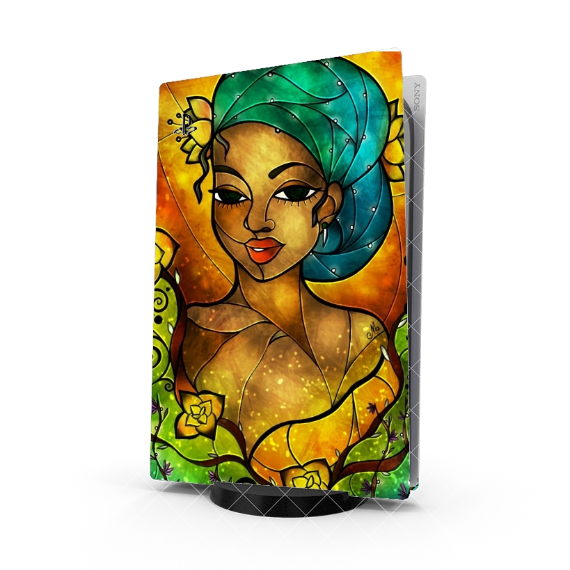 Autocollant Playstation 5 - Skin adhésif PS5 Lady Creole