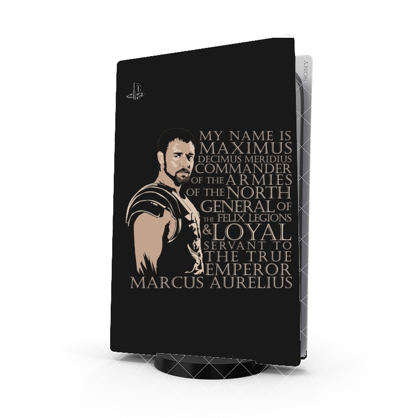 Autocollant Playstation 5 - Skin adhésif PS5 Maximus the Gladiator