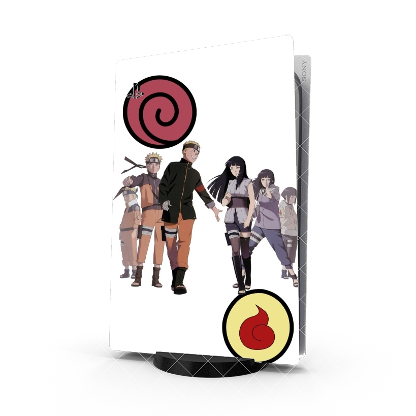 Autocollant Playstation 5 - Skin adhésif PS5 Naruto x Hinata