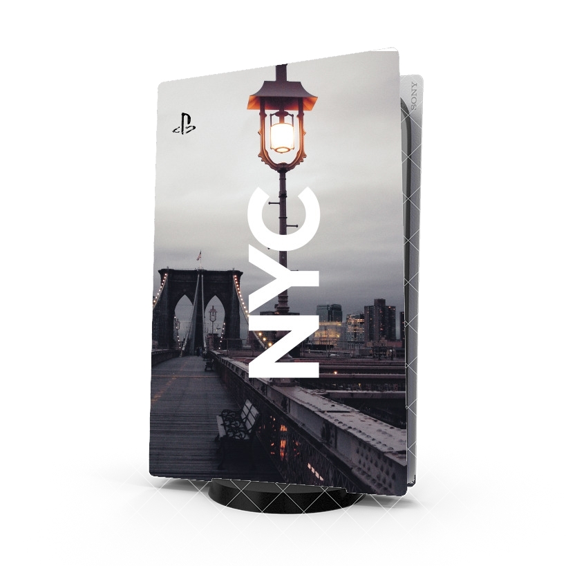 Autocollant Playstation 5 - Skin adhésif PS5 NYC Basic 2