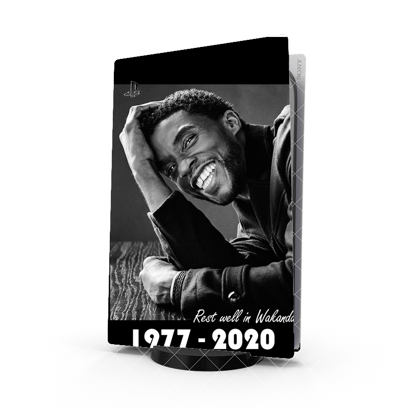 Autocollant Playstation 5 - Skin adhésif PS5 RIP Chadwick Boseman 1977 2020