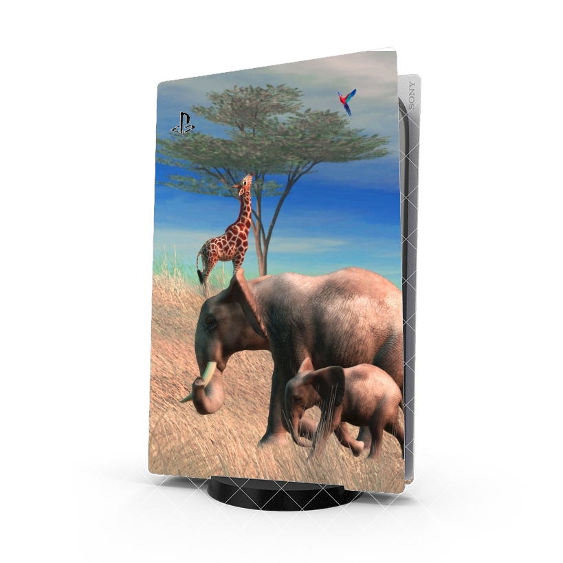 Autocollant Playstation 5 - Skin adhésif PS5 Safari