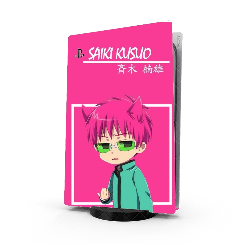 Autocollant Playstation 5 - Skin adhésif PS5 Saiki Kusuo