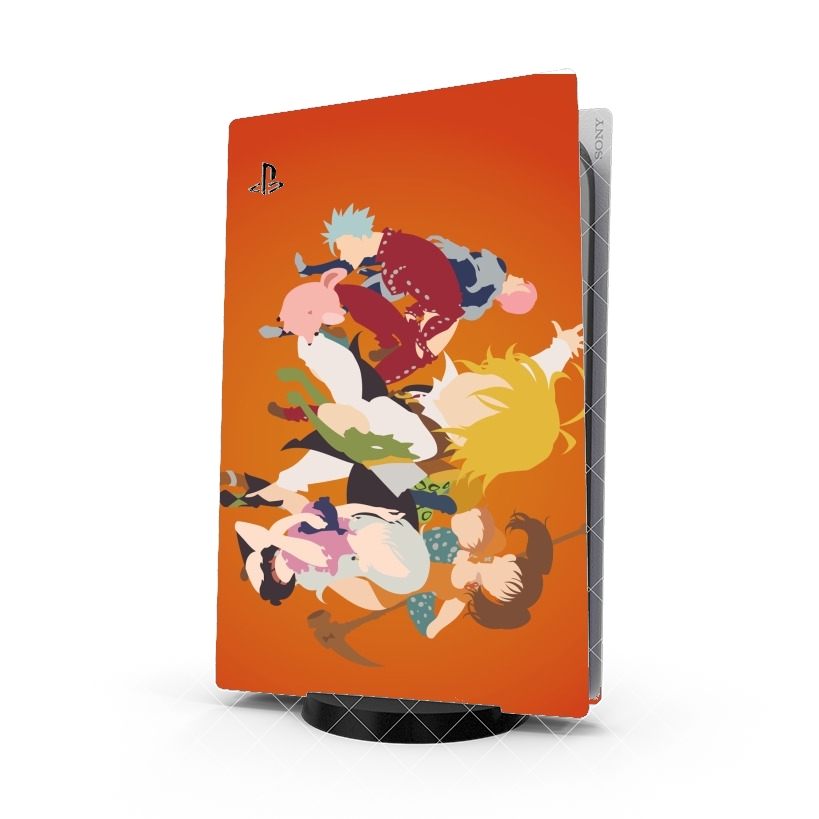 Autocollant Playstation 5 - Skin adhésif PS5 Seven Deadly Sins