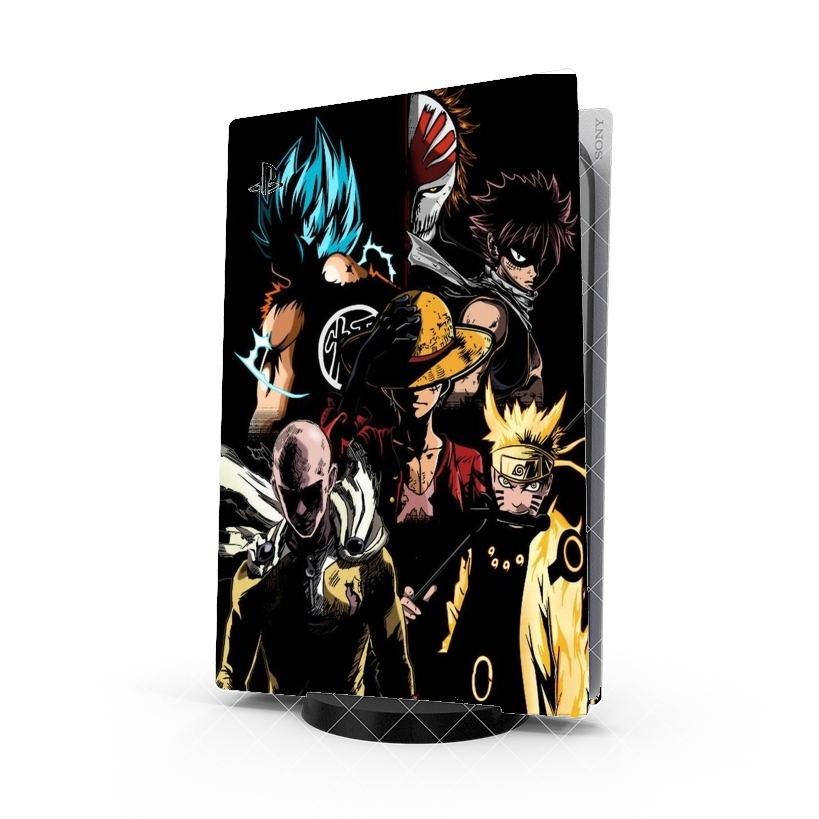 Autocollant Playstation 5 - Skin adhésif PS5 Shonen Life