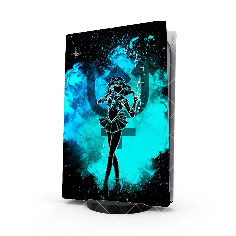 Autocollant Playstation 5 - Skin adhésif PS5 Soul of Neptune