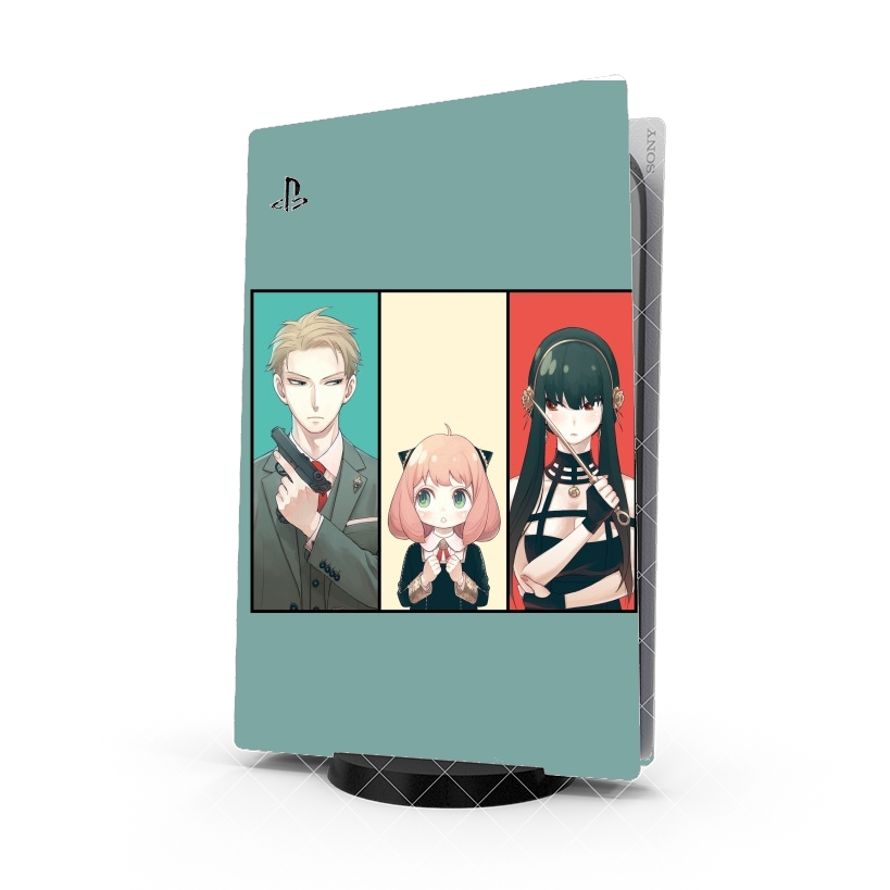 Autocollant Playstation 5 - Skin adhésif PS5 Spy x Family