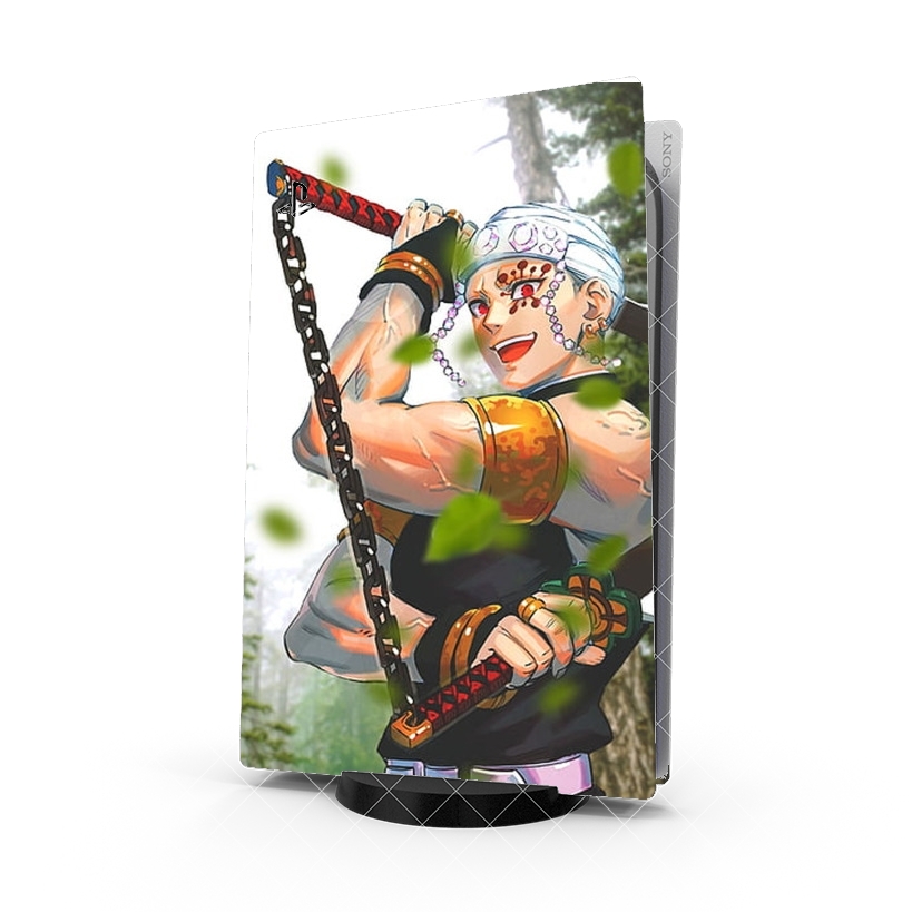 Autocollant Playstation 5 - Skin adhésif PS5 tengen uzui fan art