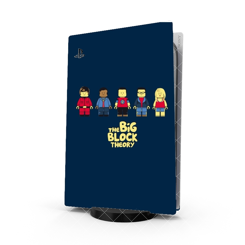 Autocollant Playstation 5 - Skin adhésif PS5 The Big Block Theory