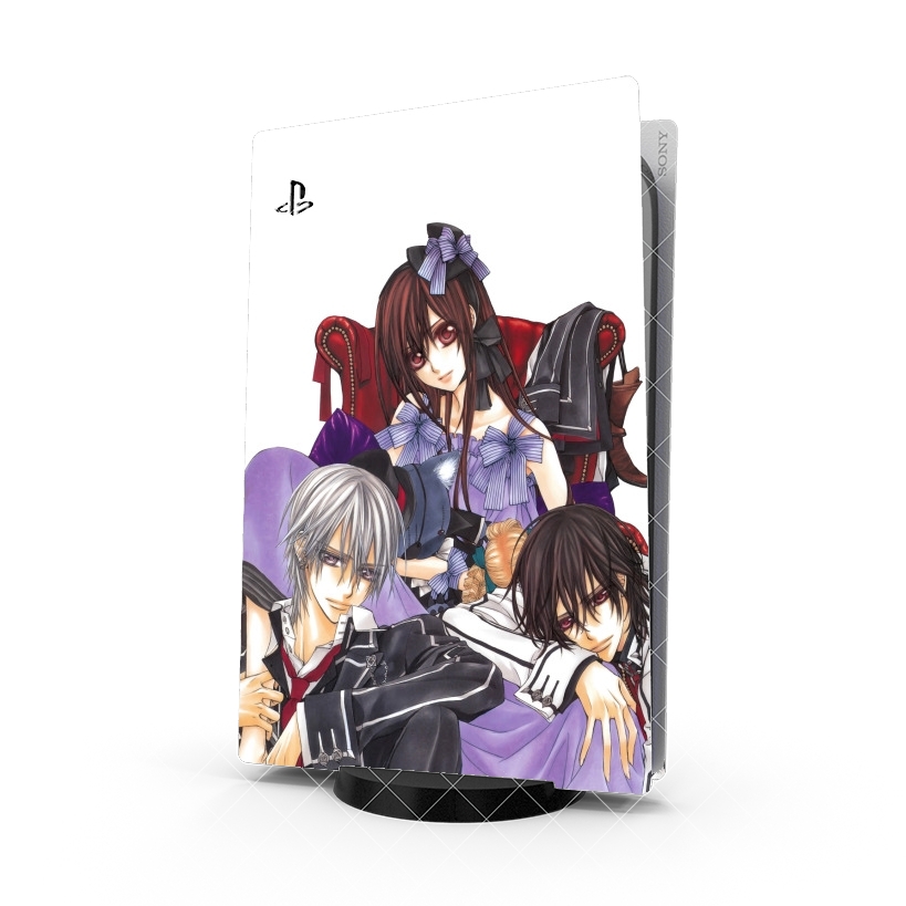 Autocollant Playstation 5 - Skin adhésif PS5 Vampire Knight Love three