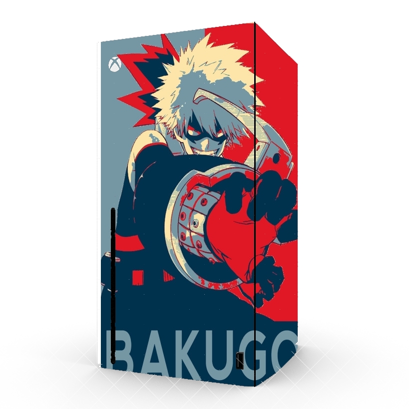 Autocollant Xbox Series X / S - Skin adhésif Xbox Bakugo Katsuki propaganda art